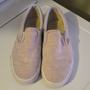 W8.5 VANS Pink Confetti Slip On's